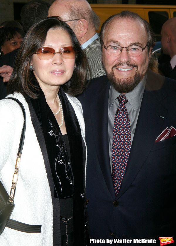 James Lipton & wife arriving for the Opening Night Performance of LOVEMUSIK at the Bi Photo