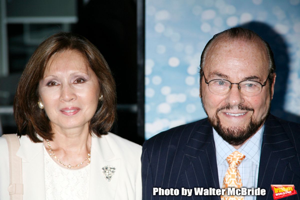 James Lipton & wife arriving for the American Premiere of MAMMA MIA! The Movie at the Ziegfeld Theatre in New York City.
July 16, 2008 at 