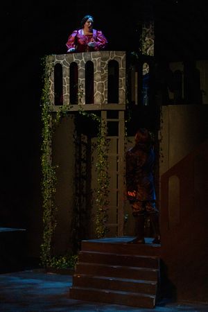 The young lovers (Michael Vavases and Rachel Eve Holmes) during the famous balcony sc Photo