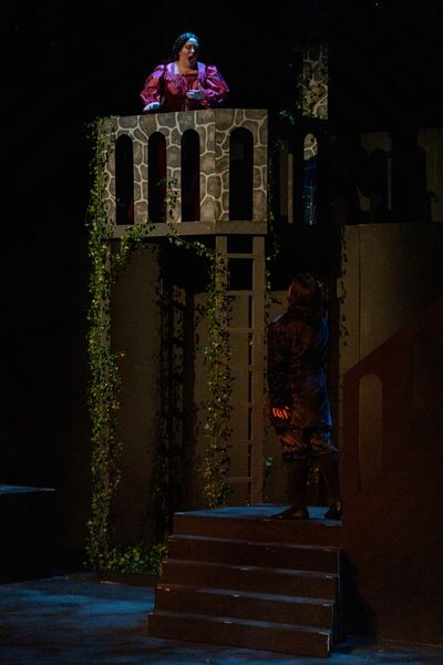 The young lovers (Michael Vavases and Rachel Eve Holmes) during the famous balcony sc Photo