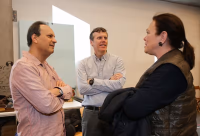 Jonathan Kalb, Will Eno and Caroline Niemczyk Photo