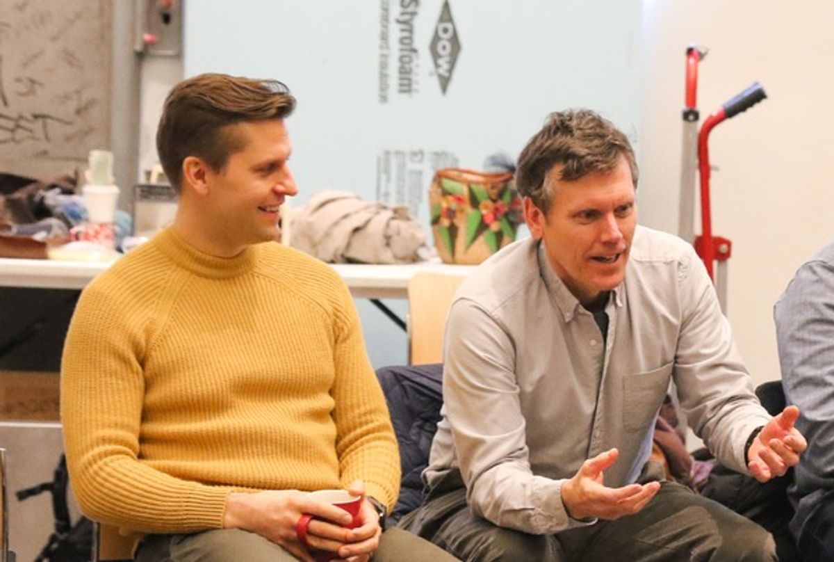 joe Curnutte and playwright Will Eno at 