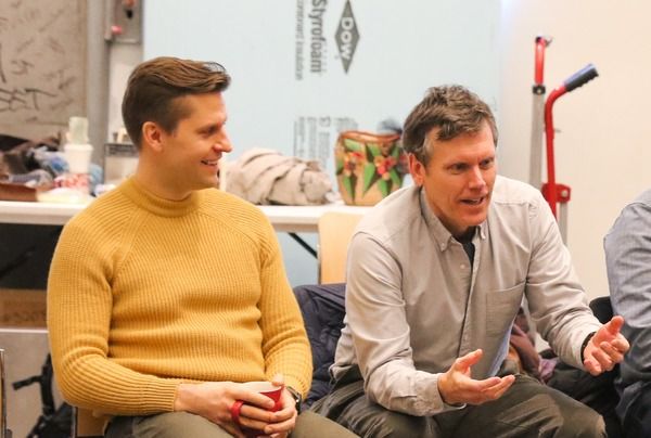joe Curnutte and playwright Will Eno Photo