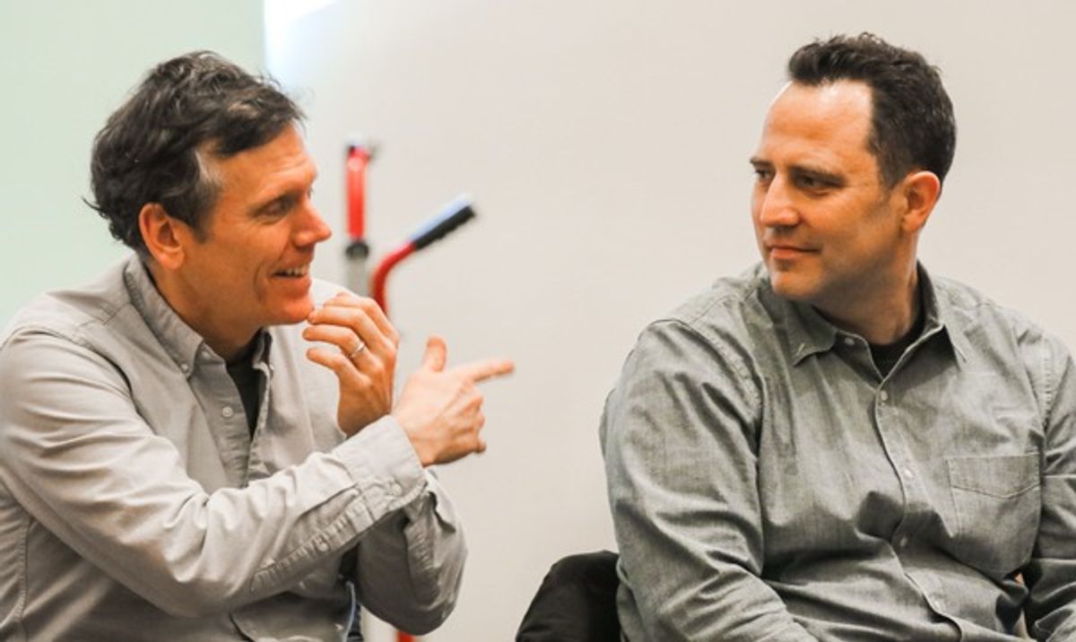 Will Eno and director Oliver Butler at 