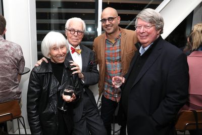 Francine Horn, John Guare, Ayad Akhtar and Andre Bishop  Photo