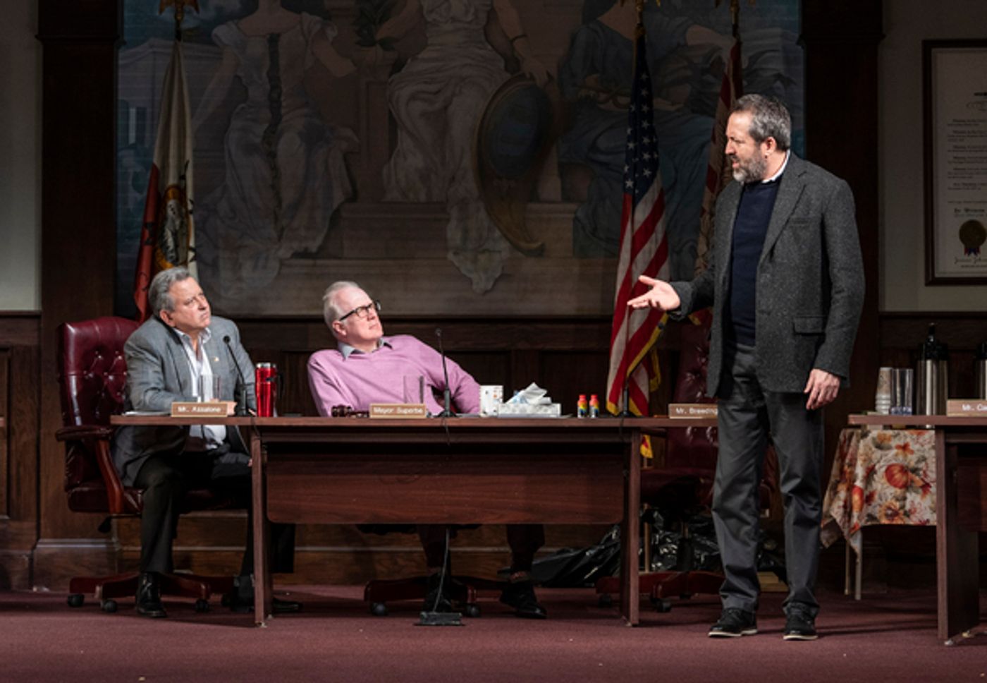 Photo Flash: See Armie Hammer, Tracy Letts, Jessie Mueller and the Cast of THE MINUTES on Broadway  Image