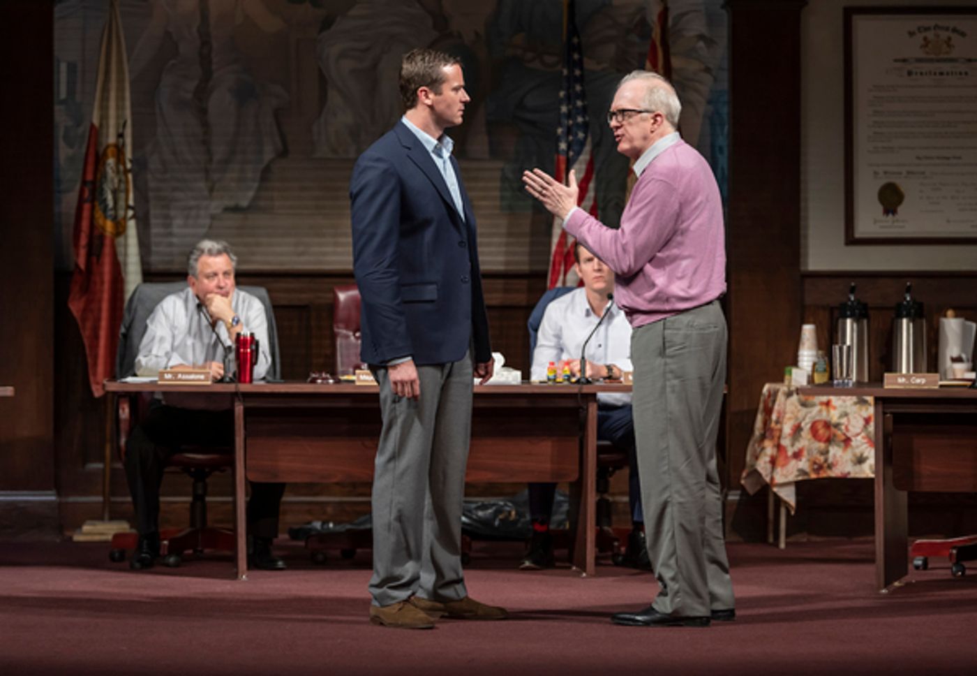 Photo Flash: See Armie Hammer, Tracy Letts, Jessie Mueller and the Cast of THE MINUTES on Broadway  Image