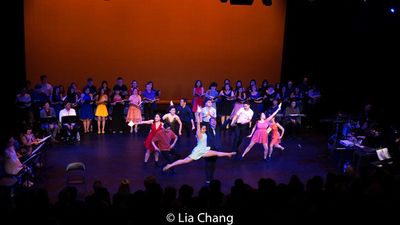 Jason Ma, Kyra Smith (center) and the Company Photo