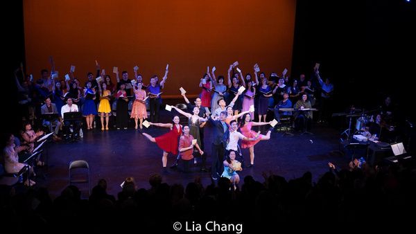 Jason Ma, Kyra Smith (center) and the Company Photo