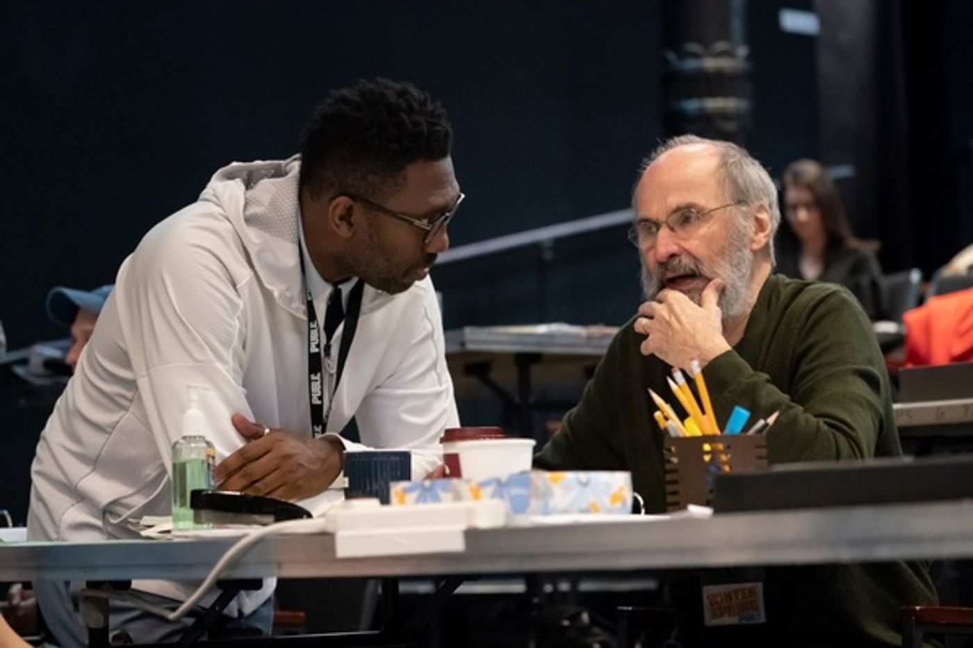 Photo Flash: First Look at Ari'el Stachel, David Hyde Pierce and More in Rehearsals for THE VISITOR at The Public Theater  Image