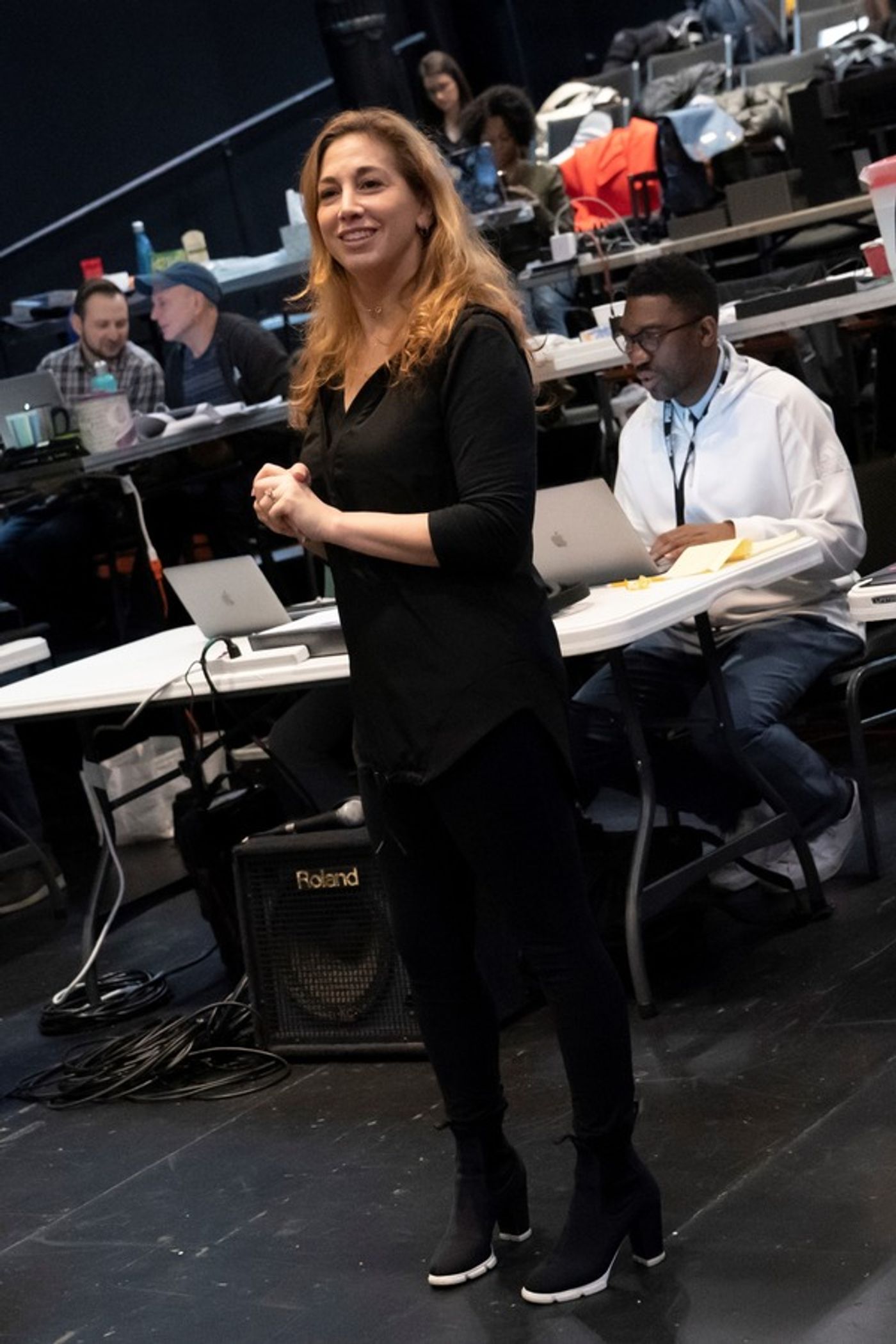 Photo Flash: First Look at Ari'el Stachel, David Hyde Pierce and More in Rehearsals for THE VISITOR at The Public Theater  Image