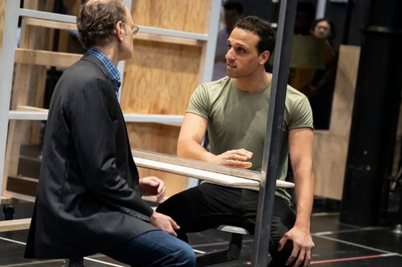 Photo Flash: First Look at Ari'el Stachel, David Hyde Pierce and More in Rehearsals for THE VISITOR at The Public Theater  Image
