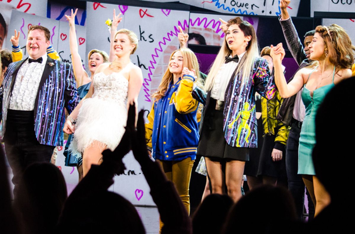 Chad Burris, Renee Rapp, Sabrina Carpenter, Olivia Kaufmann and Krystina Alabado  at 