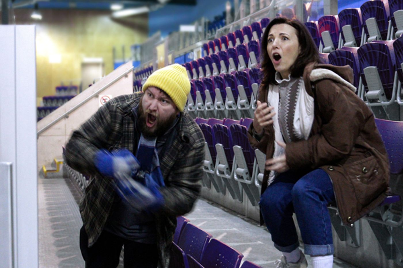 Photo Flash: First Look at HOCKEY MOM HOCKEY DAD at the Finborough Theatre  Image