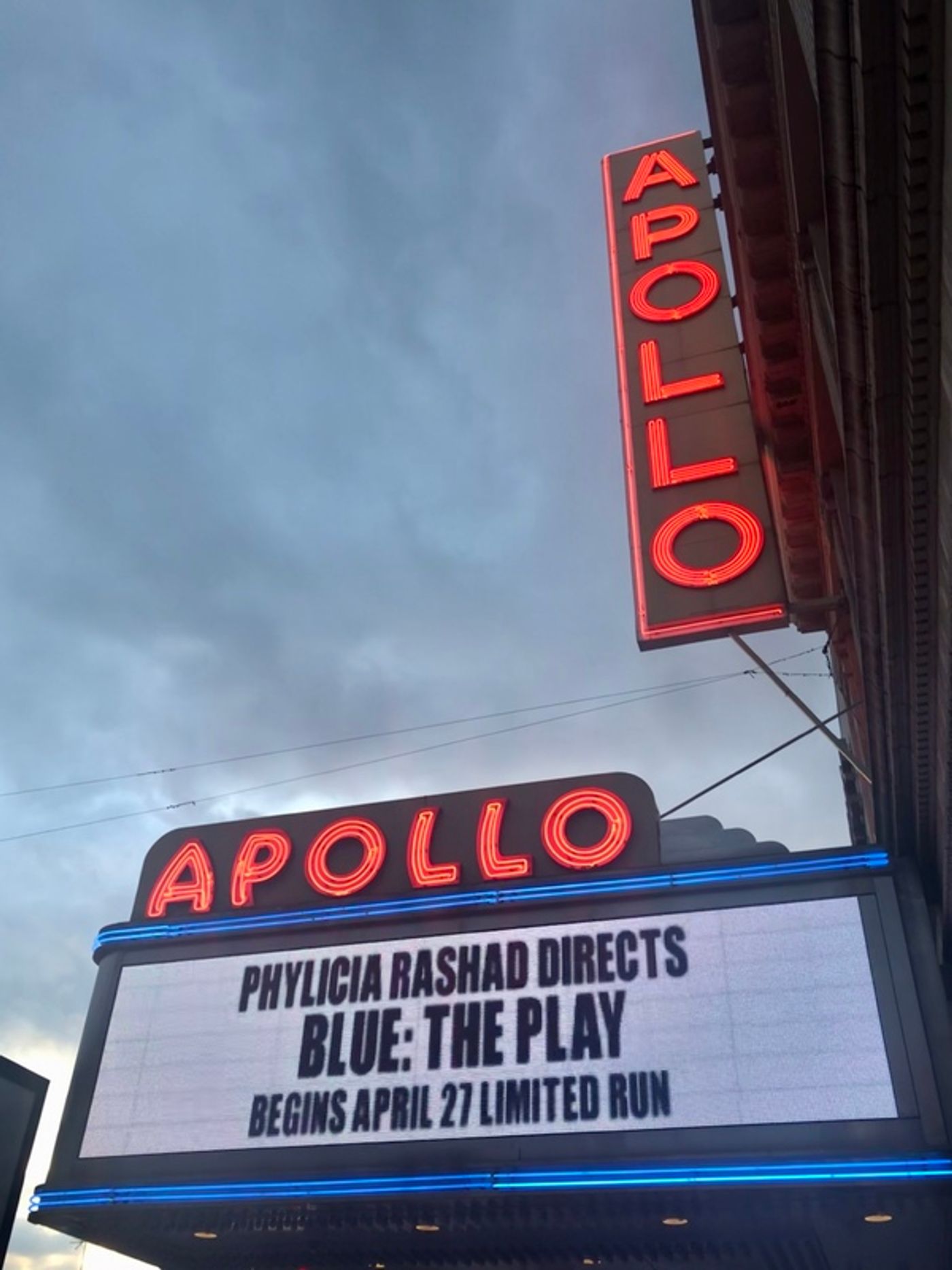 Up on the Marquee: BLUE at the Apollo Theater  Image