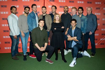 Carole Rothman and the cast of TAKE ME OUT Photo