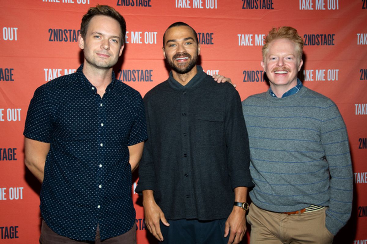 Patrick J. Adams, Jesse Williams, Jesse Tyler Ferguson at 