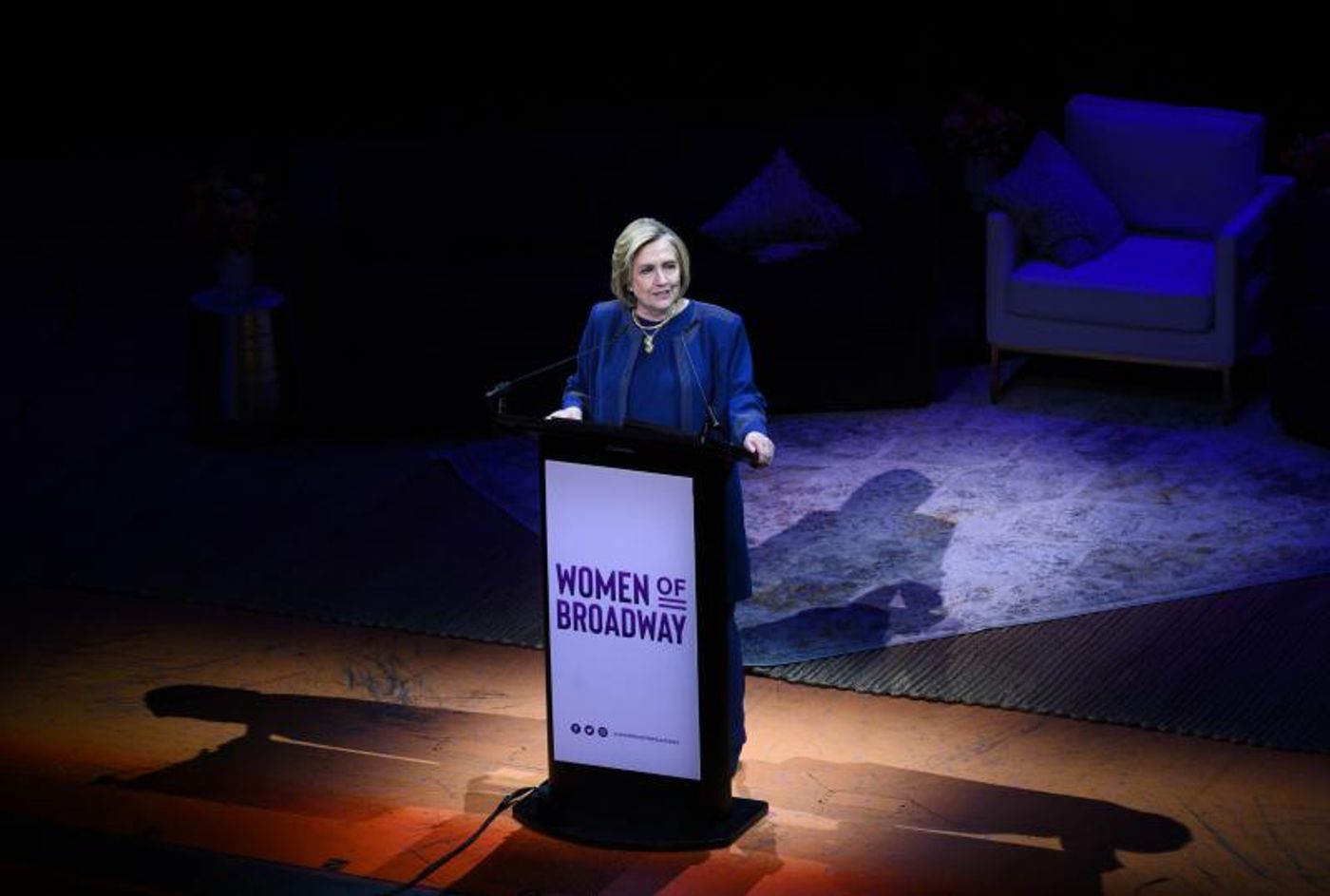 TV: Watch Secretary Hillary Clinton Deliver Closing Speech at 3rd Annual Women's Day On Broadway  Image
