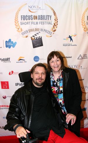 Geri Jewell and Tobias Forrest  Photo