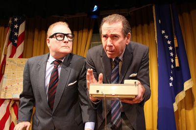 Michael Van Duzer as Henry Kissinger, Steve Nevil as Richard Nixon Photo
