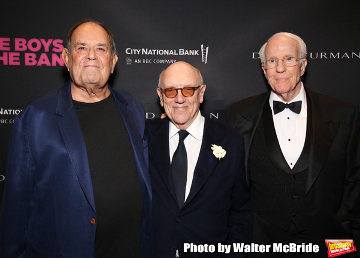 Laurence Luckinbill, Mart Crowley and Peter White attends the 'The Boys In The Band' 50th Anniversary Celebration at The Second Floor NYC on May 30, 2018 in New York City. at 