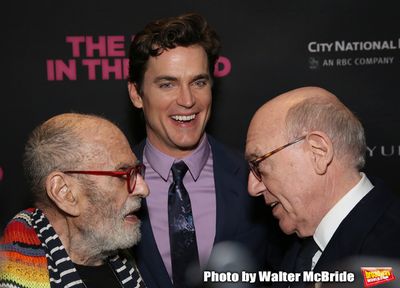 Larry Kramer, Matt Bomer and Mart Crowley attends the 'The Boys In The Band' 50th Ann Photo