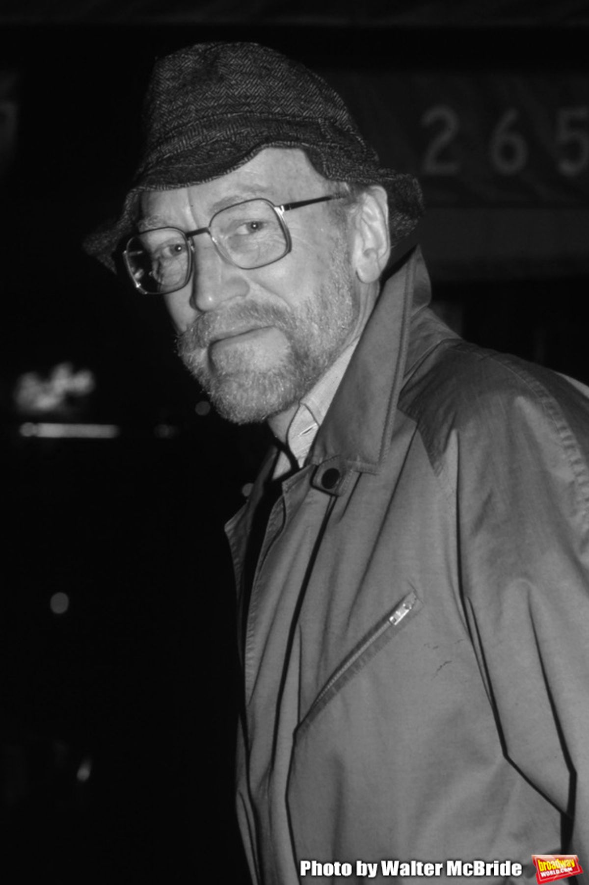 Max Von Sydow after the final Broadway performance of 'Duet for One' on January 2, 1982 at the Royale Theatre in New York City. at 