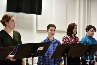 Maggie McNeil, Emily Kramm, Lacey Tucker, and Patrick Steven Bovo.  Photo