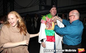 Katie Finneran & David Westphal with Merwin Foard attending the Broadway Opening Nigh Photo