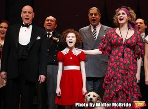 Anthony Warlow, Lilla Crawford, Merwin Foard, & Company during the Broadway Opening N Photo
