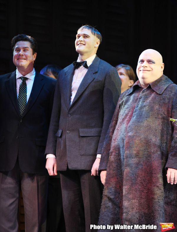 Merwin Foard, Zachary James, Kevin Chamberlain
taking bows during the Broadway Openin Photo