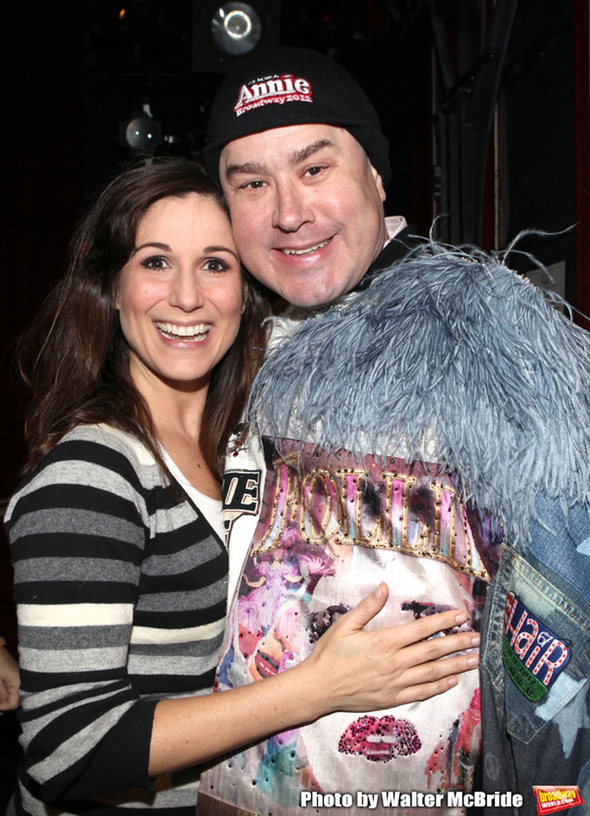 Stephanie J. Block & Merwin Foard (recepient for 'Annie') attending the Opening Night Performance Gypsy Robe Ceremony celebrating Eric Sciotto receiving for 'The Mystery of Edwin Drood' at Studio 54 in New York City on 11/13/2012 at 