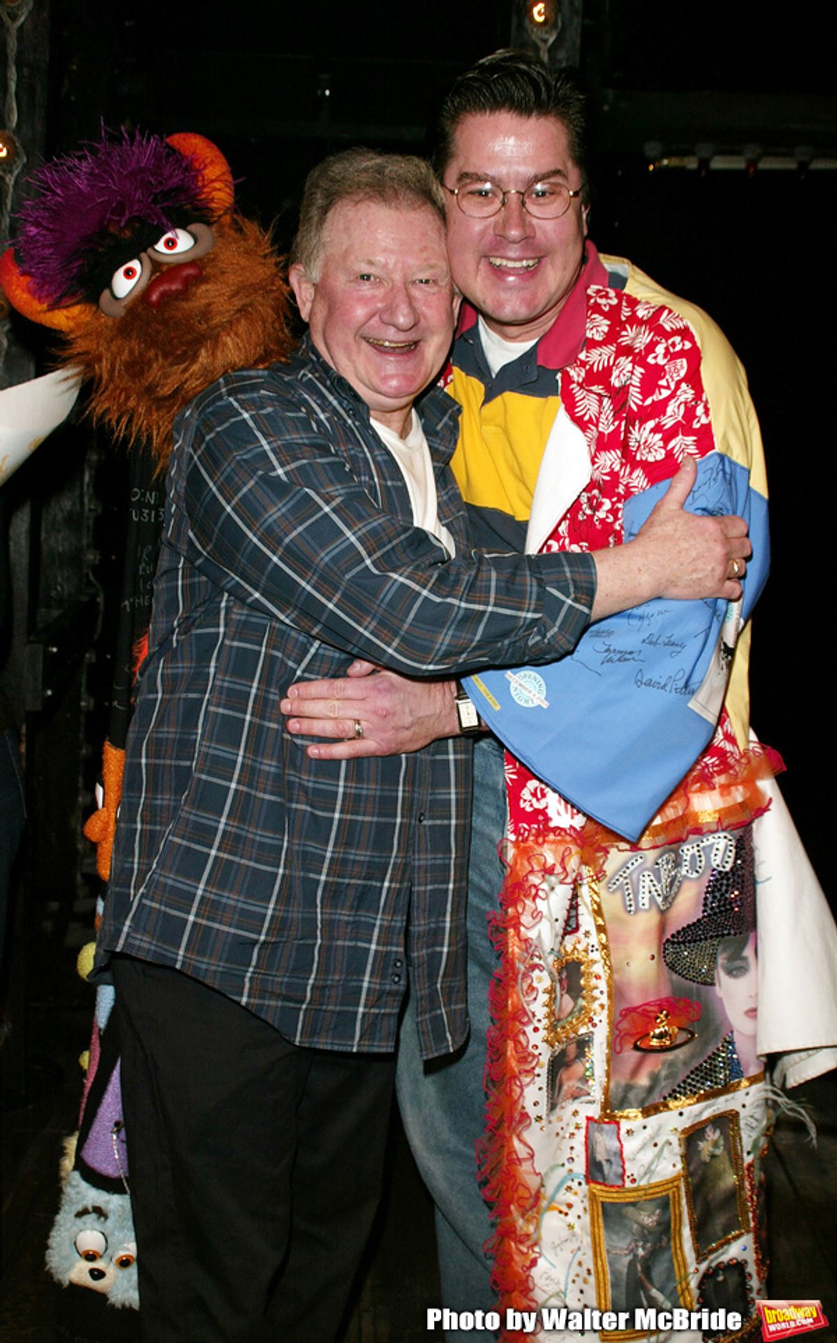 Merwin Foard ( winner from the ASSASSINS ) with
Harvy Evans Attending the Opening Night Gypsy Robe Ceremony for ASSASSINS at Studio 54 in New York City.
April 22, 2004 at 