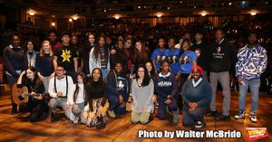 Gabriella Sorrentino with student performers during the Q & A before The Rockefeller  Photo