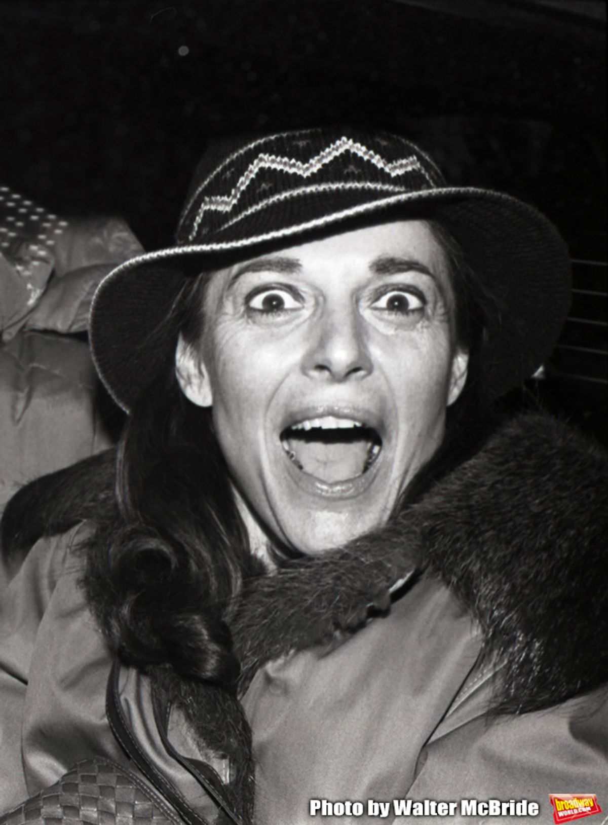 Anne Bancroft with her husband Mel Brooks and son Max Brooks after the final Broadway performance of 'Duet for One' on January 2, 1982 at the Royale Theatre in New York City. at 