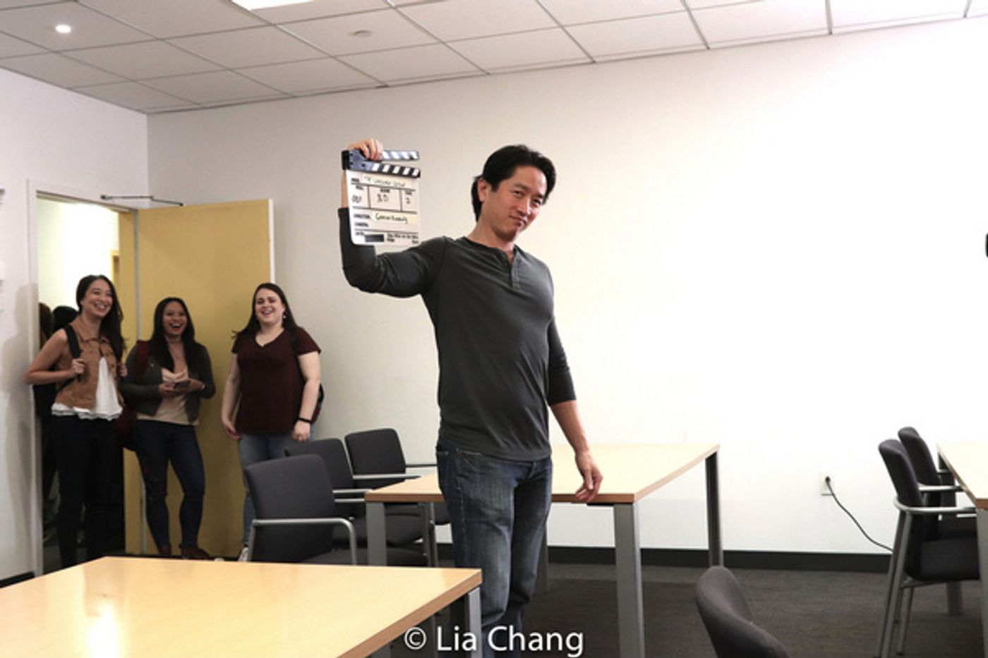 Photo Flash: Jaygee Macapugay, Garth Kravits And Paulo K Tirol On The Set Of THE LANGUAGE LESSON  Image