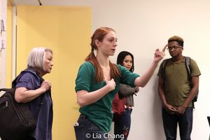 Virginia Wing, Associate Choreographer Caylie Rose Newcom, Carol Angeli, Miles Wilkie @ BroadwayWorld Virginia Wing, Associate Choreographer Caylie Rose Newcom, Carol Angeli, Miles Wilkie Photo