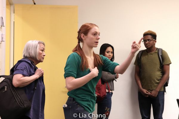 Virginia Wing, Associate Choreographer Caylie Rose Newcom, Carol Angeli, Miles Wilkie Photo