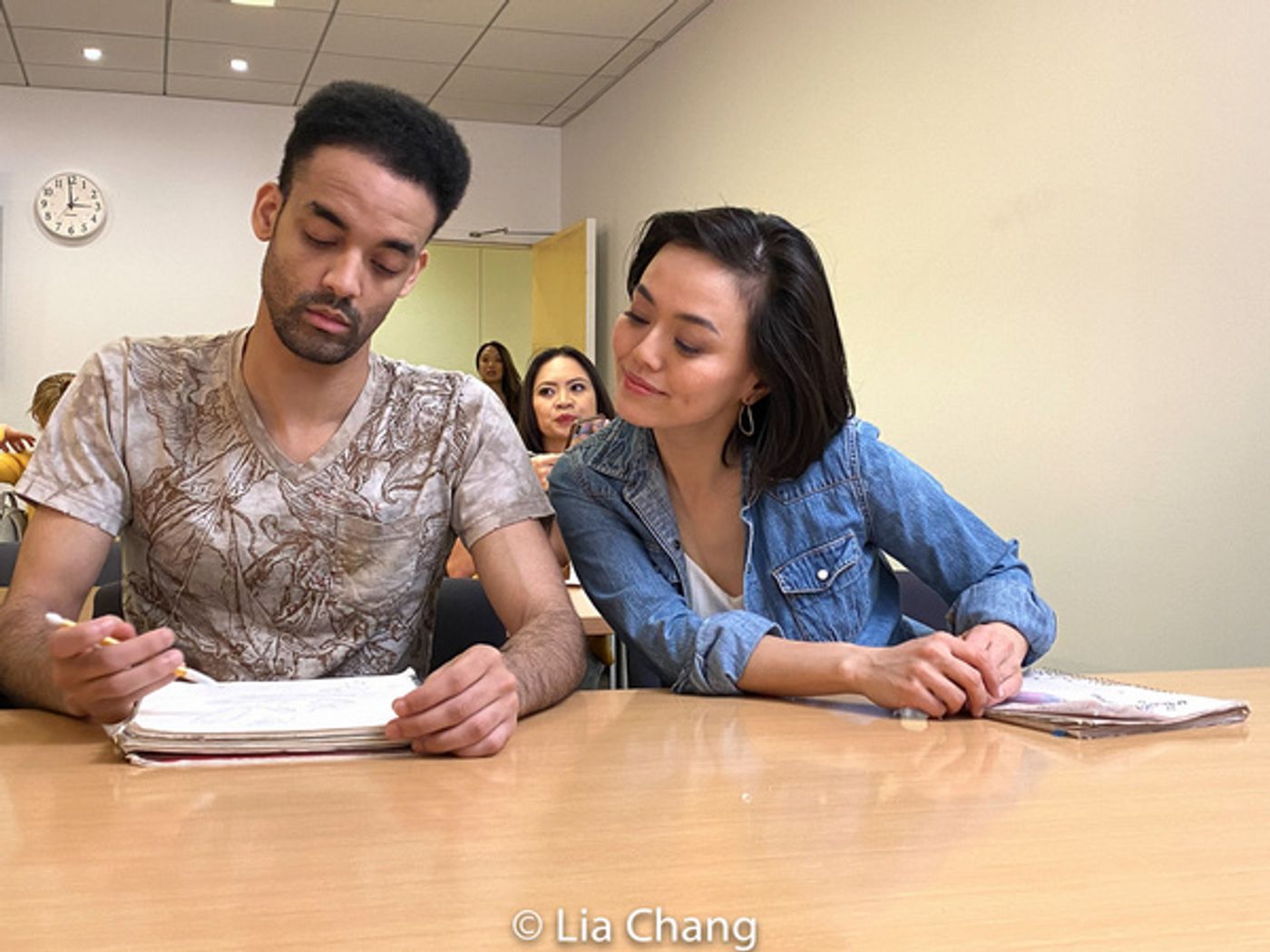 Photo Flash: Jaygee Macapugay, Garth Kravits And Paulo K Tirol On The Set Of THE LANGUAGE LESSON  Image