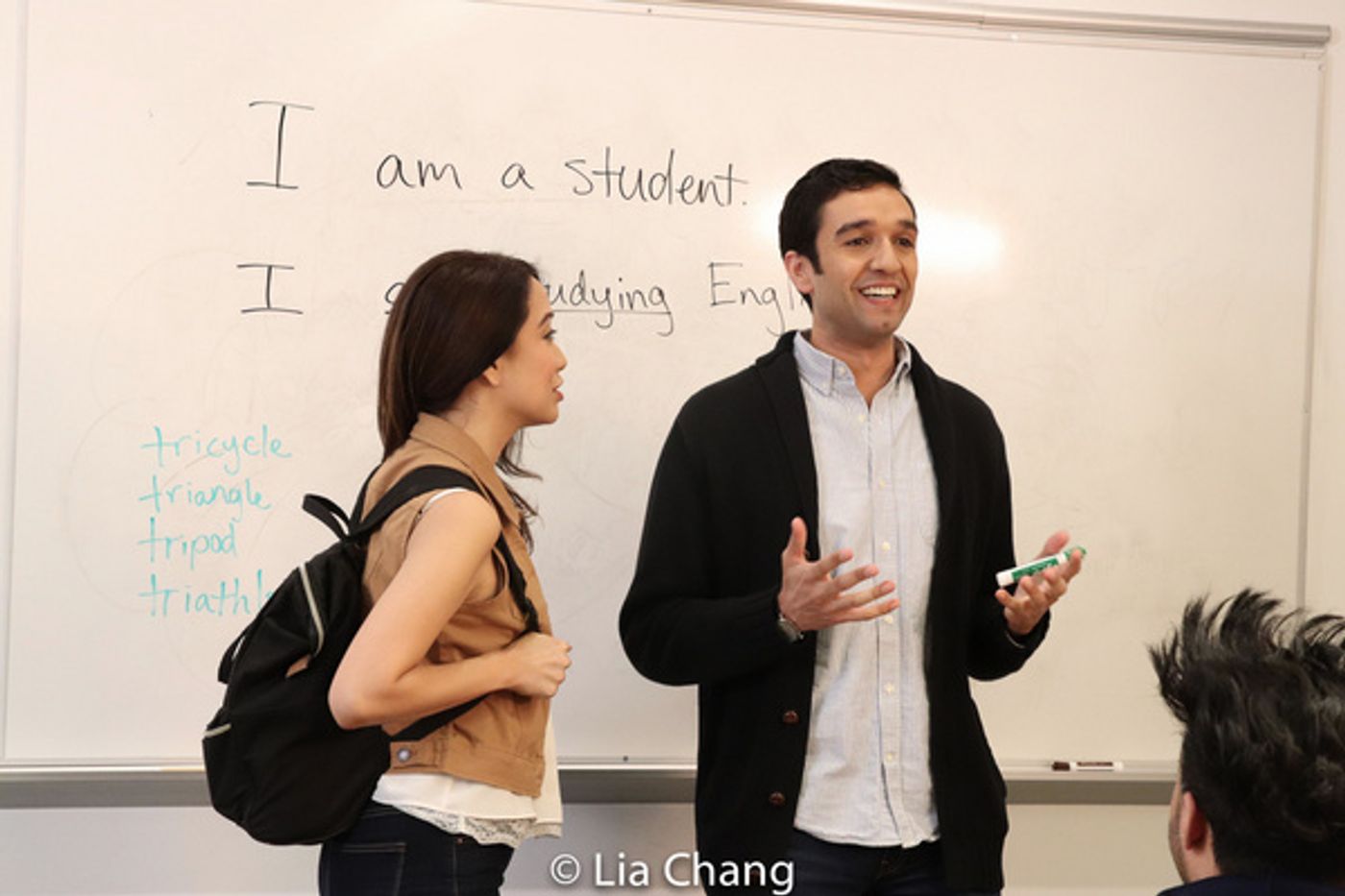 Photo Flash: Jaygee Macapugay, Garth Kravits And Paulo K Tirol On The Set Of THE LANGUAGE LESSON  Image