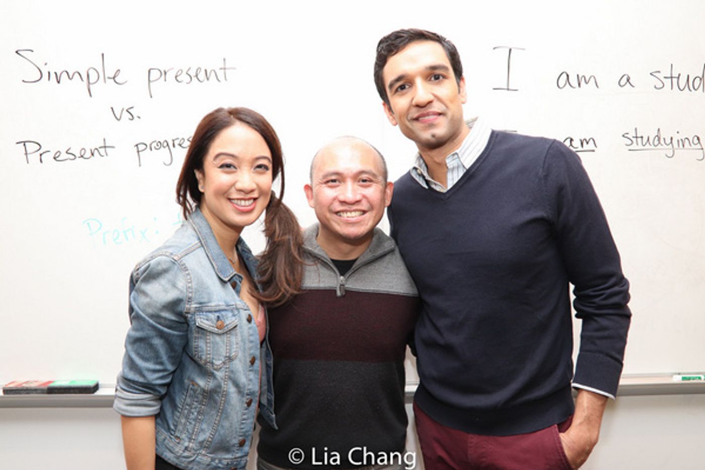 Photo Flash: Jaygee Macapugay, Garth Kravits And Paulo K Tirol On The Set Of THE LANGUAGE LESSON  Image