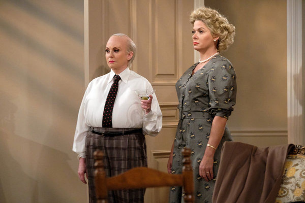 Megan Mullally, Debra Messing at 