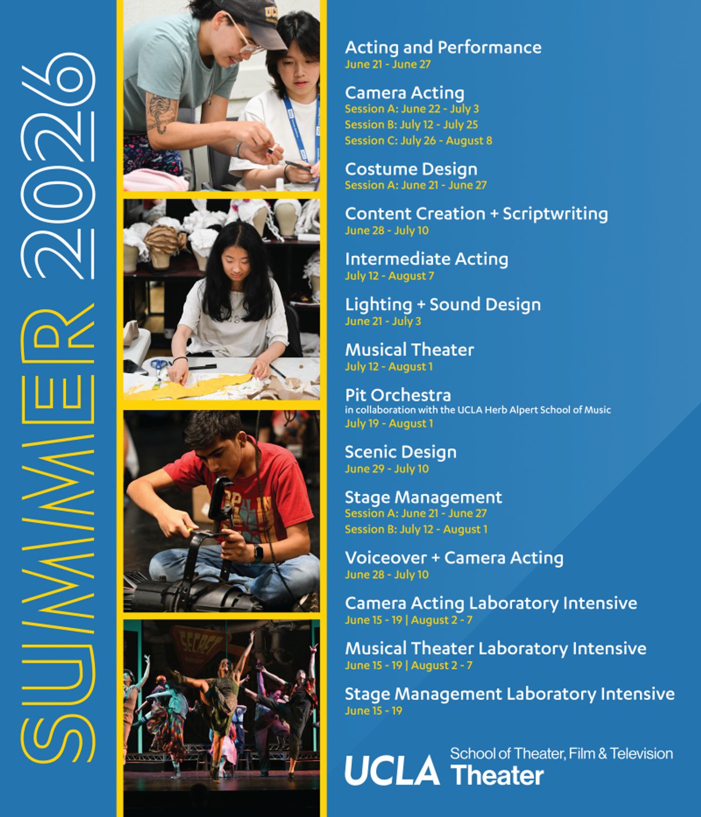 Step Into the Spotlight: Elevate Their Art with UCLA Theater Summer Programming  Image