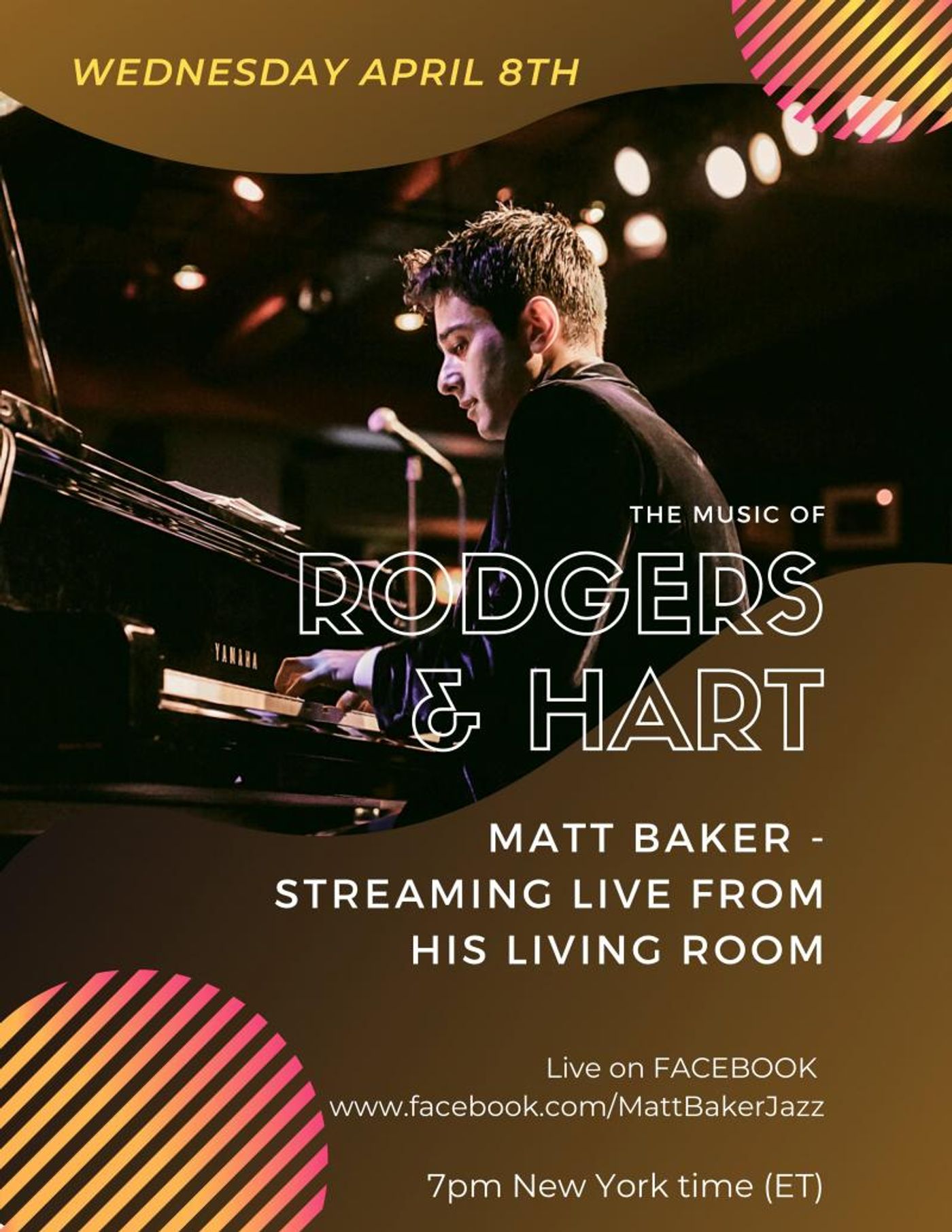 BWW Previews: Matt Baker Presents THE MUSIC OF RODGERS AND HART Live Streaming on April 8th at 7 pm  Image