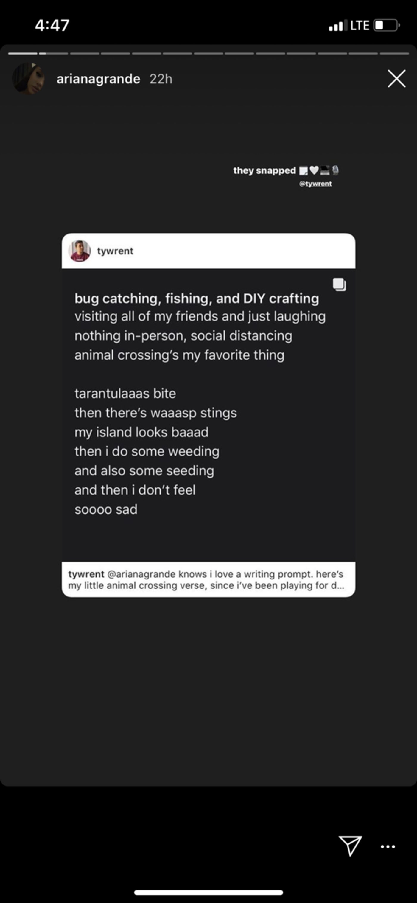 Ariana Grande Launches #QuarantineThings Parody Challenge Ariana Grande Launches #QuarantineThings Parody Challenge Image