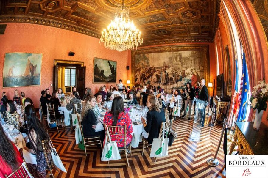 STRONG WOMEN MAKE BIG BORDEAUX BOTTLES in NYC Image