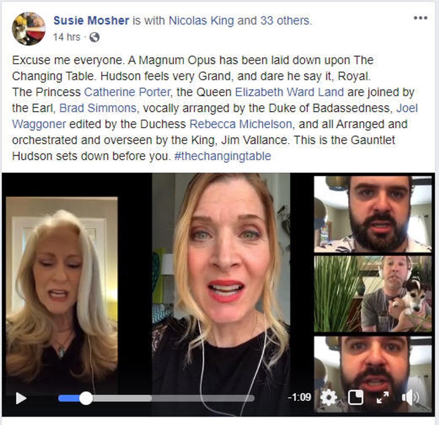 Feature: Hudson Mosher Royaltey Gives Birth To Online Musical Movement With THE CHANGING TABLE Feature: Hudson Mosher Royaltey Gives Birth To Online Musical Movement With THE CHANGING TABLE Image