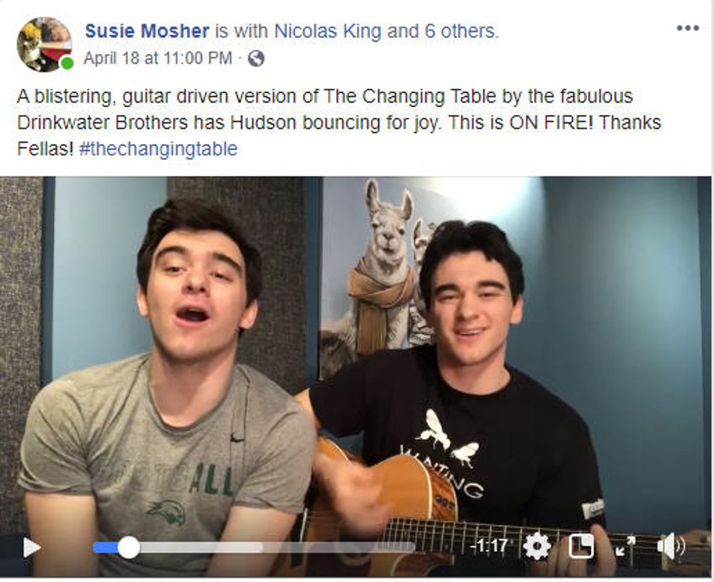 Feature: Hudson Mosher Royaltey Gives Birth To Online Musical Movement With THE CHANGING TABLE Feature: Hudson Mosher Royaltey Gives Birth To Online Musical Movement With THE CHANGING TABLE Image