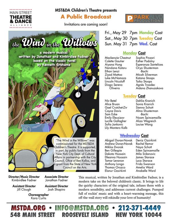 The Wind in the Willows has a talented and enthusiastic production staff, whose contr Photo