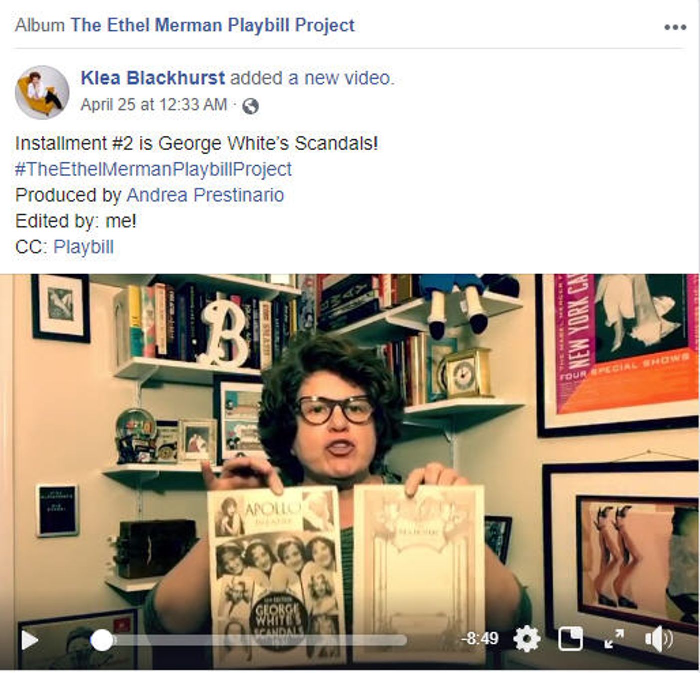 Feature: Klea Blackhurst's Ethel Merman Playbill Project Provides Theater History Buffs With Delightful Diversion Feature: Klea Blackhurst's Ethel Merman Playbill Project Provides Theater History Buffs With Delightful Diversion Image